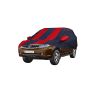 Allextreme TRY5004 Car Body Cover Compatible with Tata Safari Storme Custom Fit Dustproof UV Heat Resistant Indoor Outdoor Body Protection (Navy Blue & Red with Mirror)
