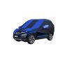 Allextreme TSY5002 Car Body Cover Compatible with Tata Safari Custom Fit Dustproof UV Heat Resistant Indoor Outdoor Body Protection (Navy Blue & Blue with Mirror)