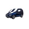 Allextreme TSY5005 Car Body Cover Compatible with Tata Safari Custom Fit Dustproof UV Heat Resistant Indoor Outdoor Body Protection (Navy Blue & White with Mirror)