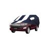 Allextreme IOY5005 Car Body Cover Compatible with Innova old Custom Fit Dustproof UV Heat Resistant Indoor Outdoor Body Protection (Navy Blue & White with Mirror)