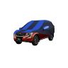 Allextreme MXY5002 Car Body Cover Compatible with Mahindra XUV500 Custom Fit Dustproof UV Heat Resistant Indoor Outdoor Body Protection (Navy Blue & Blue with Mirror)