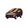 Allextreme IOY5003 Car Body Cover Compatible with Innova old Custom Fit Dustproof UV Heat Resistant Indoor Outdoor Body Protection (Navy Blue & Orange with Mirror)