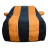 Allextreme MXY5003 Car Body Cover Compatible with Mahindra XUV500 Custom Fit Dustproof UV Heat Resistant Indoor Outdoor Body Protection (Navy Blue & Orange with Mirror)
