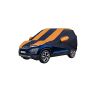 Allextreme TSY5003 Car Body Cover Compatible with Tata Safari Custom Fit Dustproof UV Heat Resistant Indoor Outdoor Body Protection (Navy Blue & Orange with Mirror)