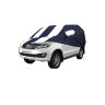 Allextreme TFB5005 Car Body Cover Compatible with Toyota Fortuner Custom Fit Dustproof UV Heat Resistant Indoor Outdoor Body Protection (Navy Blue & White with Mirror)