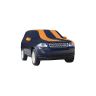 Allextreme LLB5003 Car Body Cover Compatible with Land Rover Free Lander-2 Custom Fit Dustproof UV Heat Resistant Indoor Outdoor Body Protection (Navy Blue & Orange with Mirror)