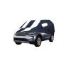 Allextreme LDB5005 Car Body Cover Compatible with Land Rover Discovery Custom Fit Dustproof UV Heat Resistant Indoor Outdoor Body Protection (Navy Blue & White with Mirror)