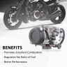 AllExtreme EXCBS3 Carburetor Assembly to Boost Engine Performance Durable Auto Accessory Compatible with BS3 Bikes