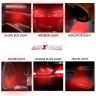 Allextreme ‎BAY15D 1157 LED Parking Bulb 5W Universal Ultra-Bright Brake Tail Light for Car (Red, 2 Pcs)