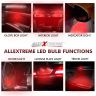 Allextreme T10 LED Parking Light? 4W 6000K Universal Super Bright Interior Pilot License Plate Dome Map Door Courtesy Indicator Lamp Bulb for Cars Bikes & Motorcycles (Red, 2 Pcs)