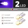 Allextreme EXT001 Universal T10 LED Parking Light 5630 CMD Super Bright Interior Pilot License Plate Dome Indicator Lamp Bulb for Car Bike and Motorcycle (2W, Ice Blue, 2 Pcs)