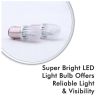 Allextreme EXT10M Universal Multipurpose T10 LED Projector Light for Car Interior Exterior, Bike Motorcycle (Multicolor, 2 Pcs)