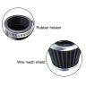 AllExtreme EXAFIL1 Extended Air Filter with Clamp Engine Replacement Inlet Rubber Intake Induction Kit for All Motorcycle and Bikes (42mm, Universal)