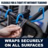 Allextreme EXNHGL1 PU Leather Handlebar Grip Tape, Non-Slip EVA Foam, Durable, Weather Resistant, Waterproof Accessory for Car & Bike (2 Pcs, Black)