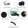 Allextreme EXNHGL1 PU Leather Handlebar Grip Tape, Non-Slip EVA Foam, Durable, Weather Resistant, Waterproof Accessory for Car & Bike (2 Pcs, Black)