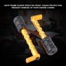 AllExtreme EXPLGY2 Universal Motorcycle Frame Slider Falling Protector Motorcycle Crash Guard Pads Compatible with Kawasaki Yamaha Suzuki KTM (Golden)