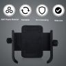 Allextreme EXHMU01 Handle Bar Mount Mobile Cell Phone Holder Cradle Stand 360 Rotation for Motorcycle and Bike (Black)