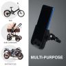 Allextreme EXHMU01 Handle Bar Mount Mobile Cell Phone Holder Cradle Stand 360 Rotation for Motorcycle and Bike (Black)