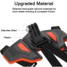 Allextreme ALLEX0A Motorcycle Helmet Front Chin Mount Strap Foldable Holder Compatible for GoPro Hero 10 9 8 7 6 5 Osmo Insta 360 Accessories Cellphone and Action Camera
