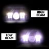 Allextreme EXSS01S LED Headlight Lamp Universal Waterproof Off Road Driving CREE LED Fog Light for Bike, Jeep and Cars (White, Pack - 1)
