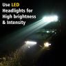 Allextreme EXSS02R 3 LED Headlight Lamp Universal Waterproof Off Road Driving CREE LED Fog Light for Bike, Jeep and Cars (White, Pack - 2)