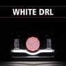 Allextreme EXSS02R 3 LED Headlight Lamp Universal Waterproof Off Road Driving CREE LED Fog Light for Bike, Jeep and Cars (White, Pack - 2)
