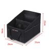 Allextreme Trunk Organizer Backseat Large Anti-Slip Multi-Compartment Foldable Storage Utility Tool Space Saver Bag for Cars, SUVs & Trucks, Black (EX-IT-05)