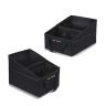 Allextreme Trunk Organizer Backseat Large Anti-Slip Multi-Compartment Foldable Storage Utility Tool Space Saver Bag for Cars, SUVs & Trucks, Black (EX-IT-05)