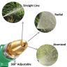 Allextreme High Pressure Water Sprayer Hose Nozzle Heavy Duty, Lawn Garden Spray Front Trigger with Connector (Green) (HBS0061)