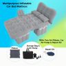 Allextreme M1 Multifunctional Inflatable Car Bed Mattress Universal Car Back Seat for Baby Travel Air Inflation with Two Air Pillows, Car Air Pump and Repair Kit (Grey)