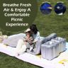 Allextreme M1 Multifunctional Inflatable Car Bed Mattress Universal Car Back Seat for Baby Travel Air Inflation with Two Air Pillows, Car Air Pump and Repair Kit (Grey)