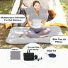 Allextreme A2 Multifunctional Inflatable Car Bed Mattress Universal Car Back Seat for Baby Travel Air Inflation with Two Air Pillows, Car Air Pump and Repair Kit (Grey)
