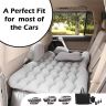 Allextreme A2 Multifunctional Inflatable Car Bed Mattress Universal Car Back Seat for Baby Travel Air Inflation with Two Air Pillows, Car Air Pump and Repair Kit (Grey)