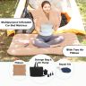 Allextreme A2 Multifunctional Inflatable Car Bed Mattress Universal Car Back Seat for Baby Travel Air Inflation with Two Air Pillows, Car Air Pump and Repair Kit (Beige)