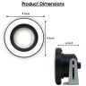 Allextreme EXSS2P Universal Car Projector LED Fog Light COB Halo White Angel Eye Rings for Cars (10W, 2 PCS)
