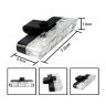 AllExtreme EX3EXS 3 LED Flash Strobe Lamp Police Emergency Warning Light for Motorcycle Cars and Bike (12W, Set of 4)