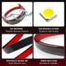 Allextreme EXTBLR1 Spoiler Third Brake Light Turn Signal LED Strip Exterior Accessories for Rear Spoiler Trunk Roof Wing Universal for Cars (Red)