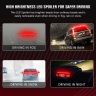 Allextreme EXTBLR1 Spoiler Third Brake Light Turn Signal LED Strip Exterior Accessories for Rear Spoiler Trunk Roof Wing Universal for Cars (Red)