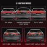 Allextreme EXTBLR1 Spoiler Third Brake Light Turn Signal LED Strip Exterior Accessories for Rear Spoiler Trunk Roof Wing Universal for Cars (Red)
