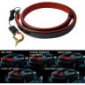 Allextreme EXTBLR1 Spoiler Third Brake Light Turn Signal LED Strip Exterior Accessories for Rear Spoiler Trunk Roof Wing Universal for Cars (Red)
