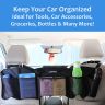 Allextreme IT-08 Trunk Organizer Backseat Large Anti-slip Storage Hanging Utility Tool Space Saver Bag for Cars, SUVs & Trucks (Black)