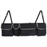 Allextreme Nylon It-09 Trunk Organizer Backseat Large Anti-Slip Storage Hanging Utility Tool Space Saver Bag For Cars, Suvs & Trucks (Black)