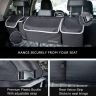 Allextreme Nylon It-09 Trunk Organizer Backseat Large Anti-Slip Storage Hanging Utility Tool Space Saver Bag For Cars, Suvs & Trucks (Black)