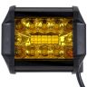 Allextreme EXLEDRS1 34 LED Fog Light Bar Waterproof 4 Inch CREE Cube Work Light for Bike Cars and Motorcycle, 72W, Yellow Light (PACK-1)