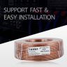AllExtreme 40/36 TPW (TP) Speaker Wire True Spec And Soft Touch Speaker Audio Cable for Car, Stereos, Home Theater (Copper, 60 Mtrs)