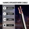 AllExtreme 16 Awg TPW (RD/FT) Speaker Wire for Home Audio System High-Performance Copper Wire with PVC Finishing, (90 Mtrs)