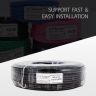 Allextreme RG-6(1) Coaxial (APD) with Standard Copper Conductor Used in Transmission of Communication Signal Suitable for Commercial Projects (90M, Black)