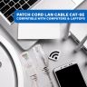 Allextreme Patch Cord LAN Cable Cat-6E Compatible with Computers & Laptops, High speed Cable Cord for Modem, Router (1 Mtr)