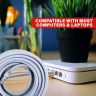 Allextreme Patch Cord Cat-6E (Comm) Compatible with Computers & Laptops, High speed Cable Cord for Modem, Router (50 Mtrs)