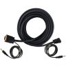 Allextreme VGA Cable With Audio Compatible Wire for Computer Monitor High Resolution Durable & Portable Cable Good for All Devices(10 Mtrs)